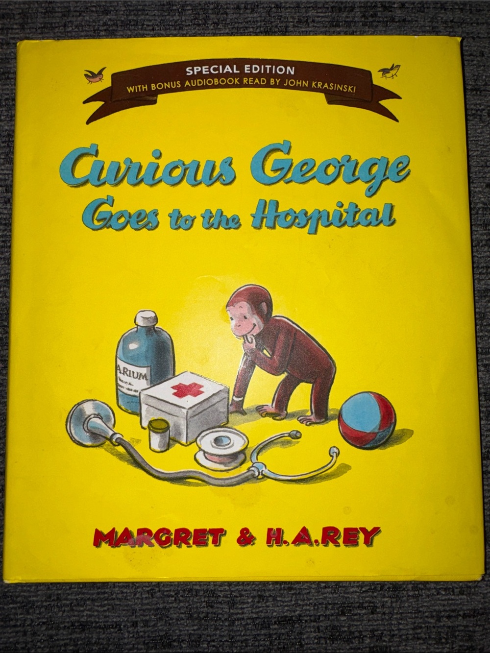 Curious George Goes to the Hospital hardcover children’s book